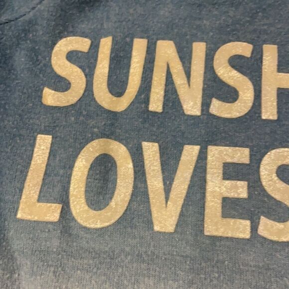 Chaser Girls Blue Ombré Sunshine Loves Me Sweatshirt - Picture 2 of 6
